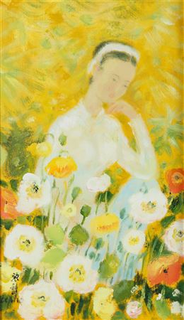 Woman in Garden