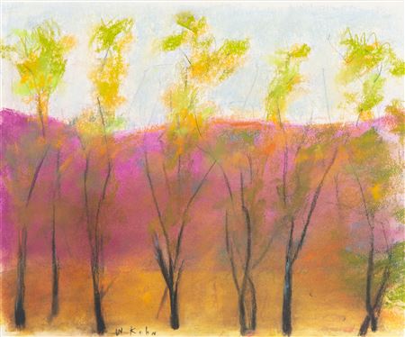 Locust Trees over Magenta