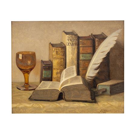 BÜCHER STILLLEBEN (Books Still Life) by Richard Schlosser - Auction record, sale price, and art valuation. Compare with similar artists and explore comparable artworks.