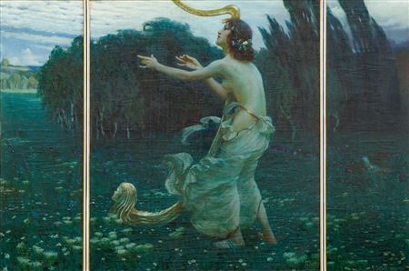 Young Woman with a Harp by Tavik Frantisek (TF) Simon - Auction record, sale price, and art valuation. Compare with similar artists and explore comparable artworks.
