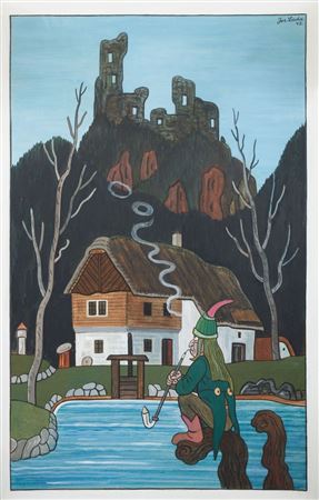 Sample artwork by Josef Lada (1887 - 1957), known for painting - View similar artists and auction records