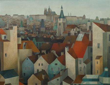 Sample artwork by Vlastimil Benes (1919 - 1981), known for painting - View similar artists and auction records