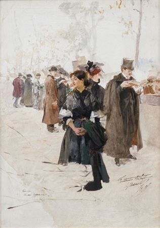 Sample artwork by Ludek Marold (1865 - 1898), known for illustration and large-scale panorama paintings - View similar artists and auction records