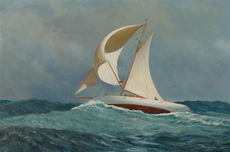 Sailboat in Stormy Waters