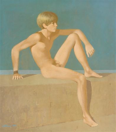 Sample artwork by Robert Bliss (1925 - 1981), known for figure-genre, landscape, portrait - View similar artists and auction records