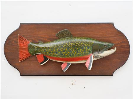 Brook trout plaque.