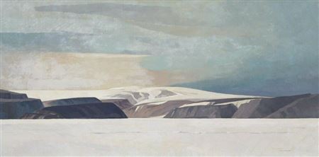 PRIMORDIAL LAND (SOUTH SHORE OF DEVON ISLAND, NWT, OVER LANCASTER SOUND)