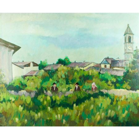 Village Scene with Figures