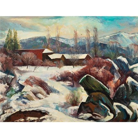 "Snow-Fallen House," 1959