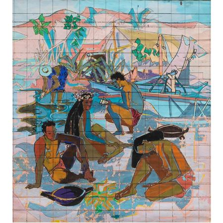 Tahitian Scene by Jean Masson - Auction record, sale price, and art valuation. Compare with similar artists and explore comparable artworks.