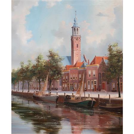 "Vissershaven te Veere (Fishing Port in Veere)"