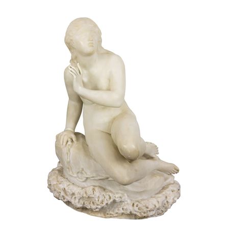 AN ITALIAN MARBLE FIGURE OF ANDROMEDA