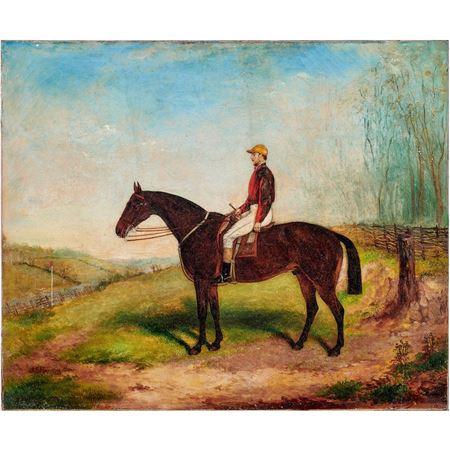 Untitled (Racehorse with Jockey)