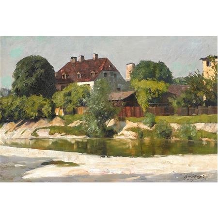 Untitled (House by the Water), 1919