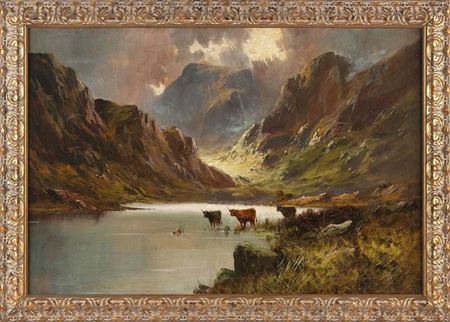 Cattle at a Loch