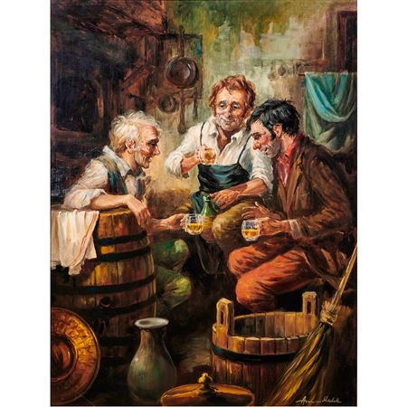 Untitled (Winemakers Enjoying a Toast)