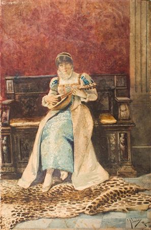 Woman with a Lute
