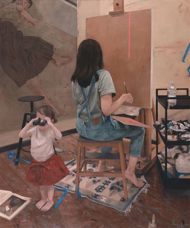 A Day At The Studio, 2020 by Fadilah Karim - Auction record, sale price, and art valuation. Compare with similar artists and explore comparable artworks.