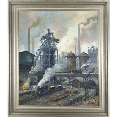 Steelworks by Hans Fenger - Auction record, sale price, and art valuation. Compare with similar artists and explore comparable artworks.