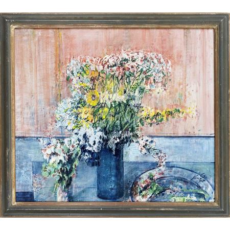 Still life with bouquet of flowers