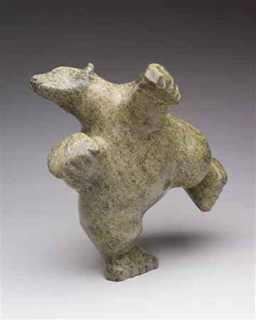 Sample artwork by Enook Manomie (Born 1941), known for inuit sculpture - View similar artists and auction records