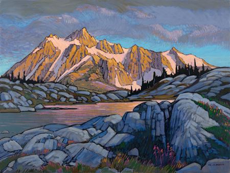 Dusk at Shuksan Mountain