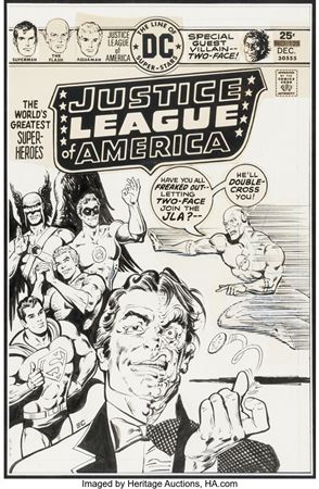 Justice League of America #125 Cover Original Art (DC, 1975)