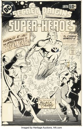 DC Special Series #10 Secret Origins of Super-Heroes Cover Original Art (DC, 1978)