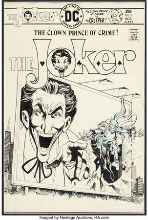 The Joker #3 Cover Original Art (DC, 1975)