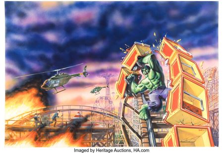 Hulk #11 Wraparound Cover Original Art (Marvel, 1978)