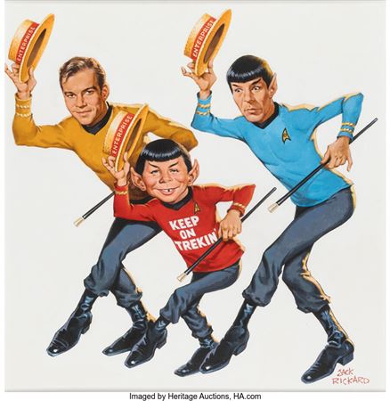 MAD #186 Star Trek Cover Original Art (EC, 1976)