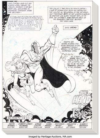 Amethyst #13 Complete 22-Page Story Doctor Fate Original Art (DC, 1986)