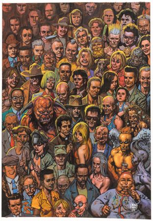 Preacher #56 Cover Painting Original Art (DC/Vertigo, 1999)