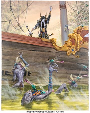 Summoning the Swarm Painting Original Art (2017)