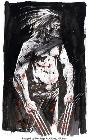 Wolverine Illustration Original Art (undated)