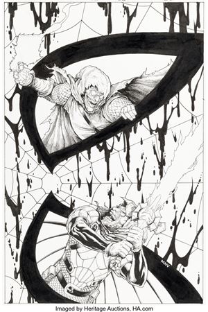 The Amazing Spider-Man #696 Cover Original Art (Marvel, 2012)
