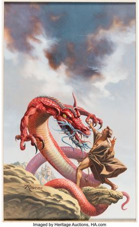 God of Tarot Paperback Novel Cover Original Art (Berkley Books, 1981)