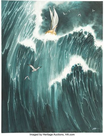 Olivier Boiscommun Lueur de Nuit Illustration Original Art (Glénat, 2013)