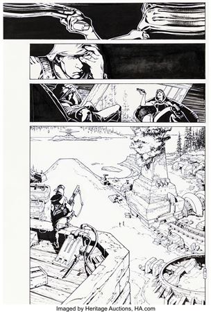 Sample artwork by Olivier Vatine (Born 1959), known for comics; illustration - View similar artists and auction records