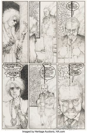 Michael Zulli Sandman #70 Story Page 19 Original Art (DC/Vertigo, 1995)