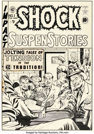 Al Feldstein Shock SuspenStories #1 Cover Original Art (EC, 1952)