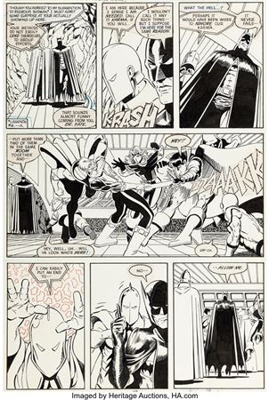 Keith Giffen, Kevin Maguire, and Terry Austin Justice League #1 Story Page 10 Original Art (DC, 1987)