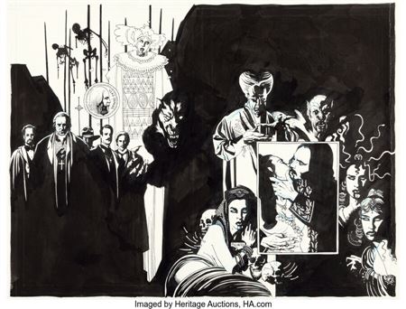Mike Mignola and John Nyberg Bram Stoker's Dracula Trade Paperback Wraparound Cover Original Art (Topps, 1993) by Mike Mignola - Auction record, sale price, and art valuation. Compare with similar artists and explore comparable artworks.