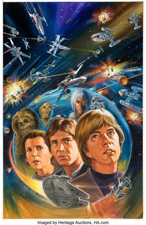 Tom Palmer Star Wars #100 Cover Painting Original Art (Marvel, 1985)