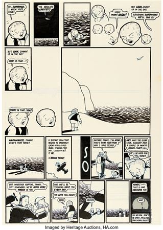 Chris Ware Blab! #7 Jimmy Corrigan Story Page Original Art (Kitchen Sink Press, 1992)