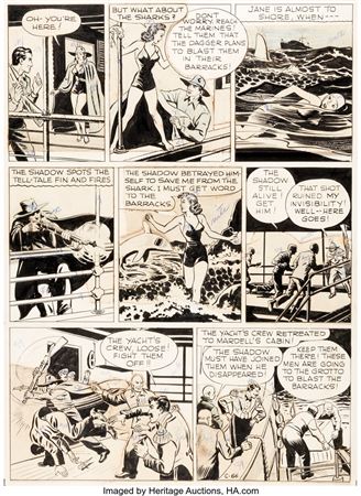 Vernon Greene Shadow Comics #12 Story Page 25 Original Art (Street and Smith, 1941) by Vernon Van Atta Greene - Auction record, sale price, and art valuation. Compare with similar artists and explore comparable artworks.