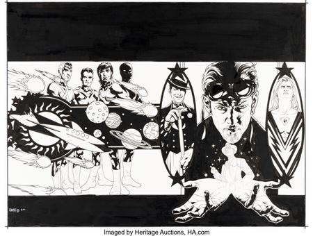 Tony Harris The Starman Omnibus #5 Wraparound Cover Original Art (DC, 2011)