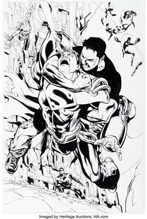 Phil Jimenez and Andy Cummings Infinite Crisis #6 Splash Page 26 Original Art (DC, 2006)