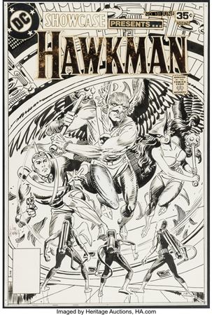 Joe Kubert Showcase #101 Hawkman Cover Original Art (DC, 1978)