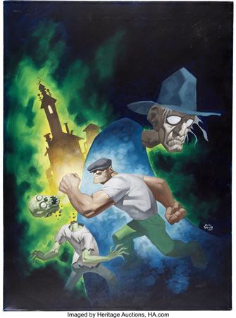 Eric Powell The Goon: Nothin' But Misery #1 Cover Painting Original Art (Dark Horse, 2003)